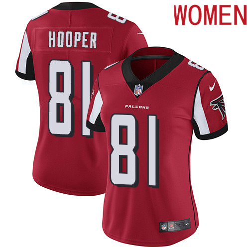 2019 Women Atlanta Falcons #81 Hooper red Nike Vapor Untouchable Limited NFL Jersey